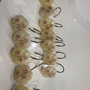 Elegant cherry blossom shower hooks